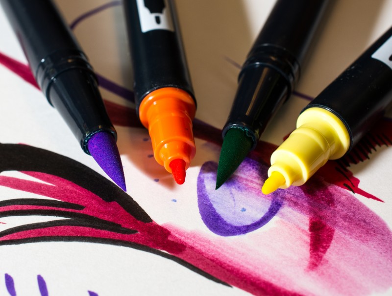 Tombow Marker Tips in Detail