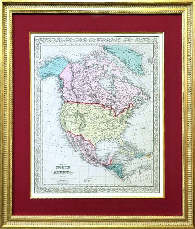 Image of North America Map, Phoenix Art Supplies & Framing