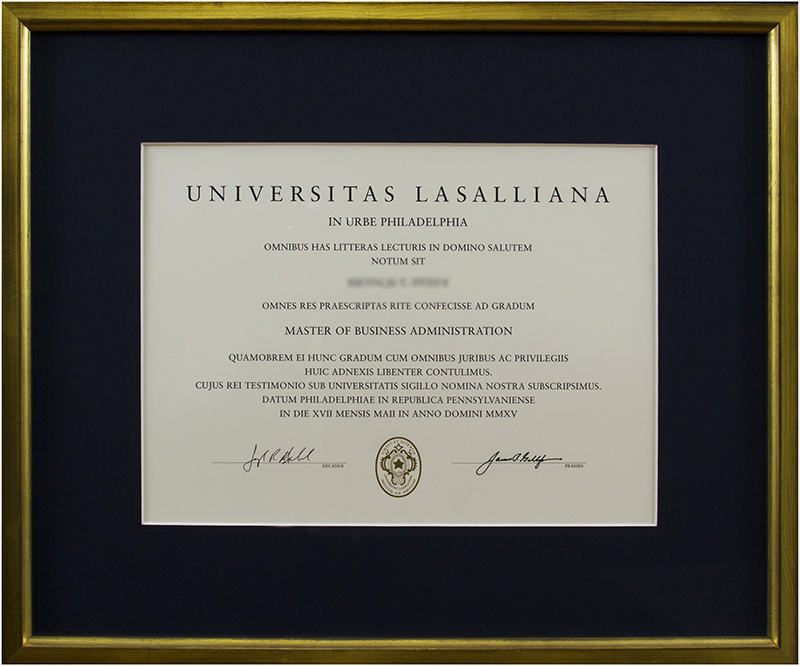 Image of Diploma in Gold Frame