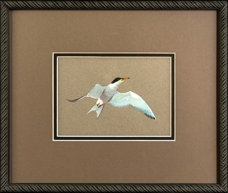 Watercolor Sketch in Matboard and Picture Frame