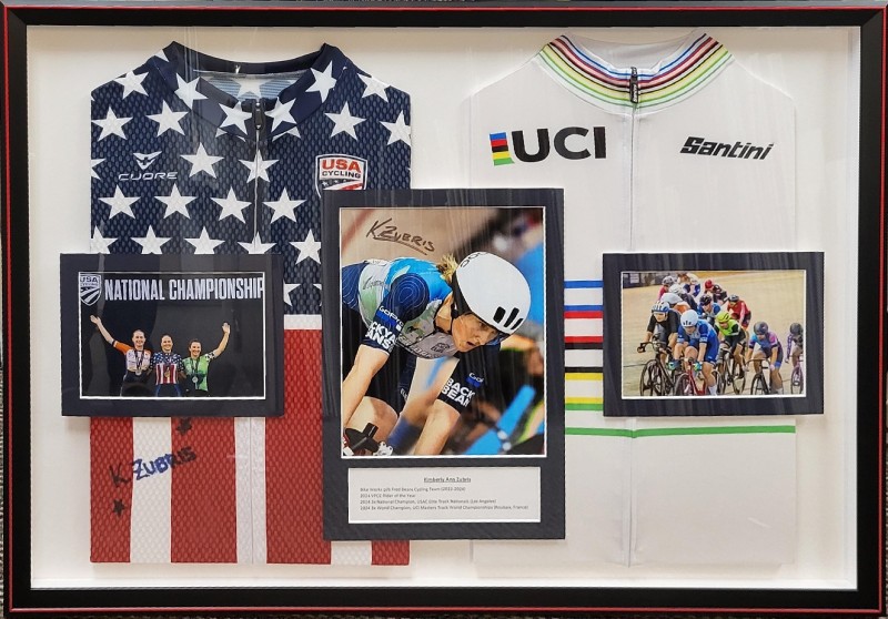 Image of Framed Jerseys - USA Cycling Champion Kimberly Ann Zubris